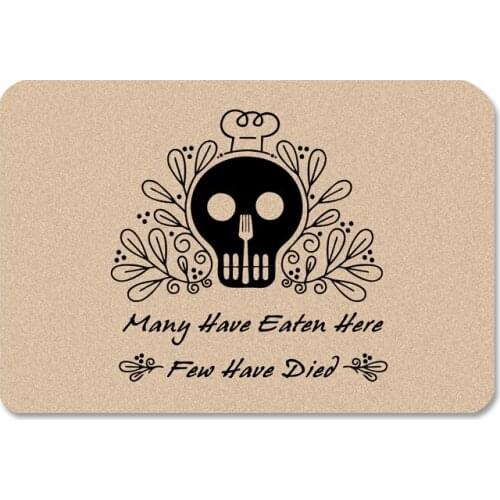 Funny Doormat Entrance Floor Mat Many Have Eaten Here Few Have Died Creative Door Mat Indoor Outdoor Decorative Doormat