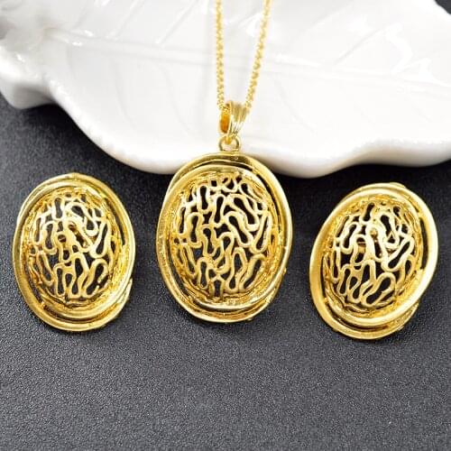 ZEA Dear Jewelry Hot Selling Jewelry Findings For Women Big Jewelry Set Necklace Earrings Pendant Fashion Jewelry For Party Gift