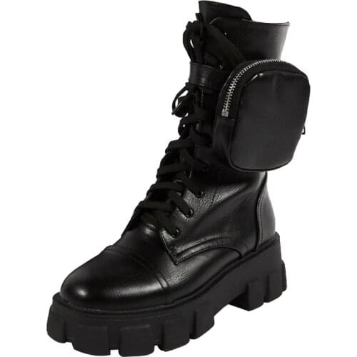 Women Winter Shoes 2020 New Leather Velvet Warm Womens Boots Storage Small Objects Space Package Sexy Womens Boots Ankle