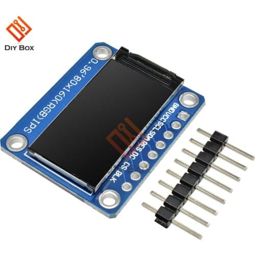 0.96 inch IPS LCD Display Module Full Color Screen ST7735S Driver SPI Serial Interface 3.3V For Arduino