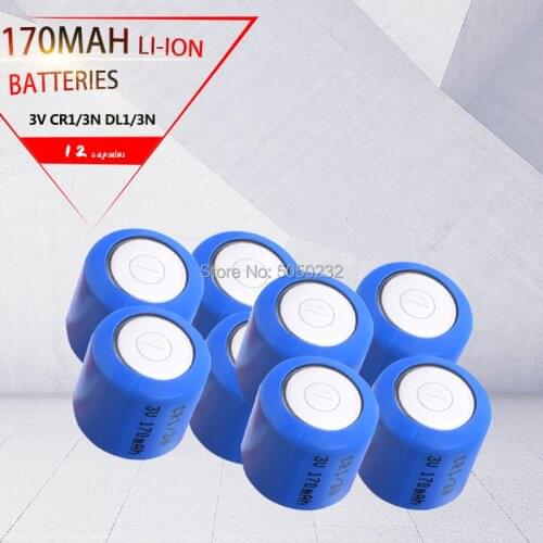 12pcs Original CR1/3N 2L76 K58L DL1/3N 5018LC CR11108 3V Lithium Battery for Camera Locator Cell Button Dry Primary Batteries Cr