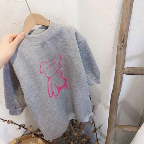 2020 Winter Casual Solid Girls Dress Long Sleeve Kids Dresses For Girls High Quality Fashion Girl Clothes