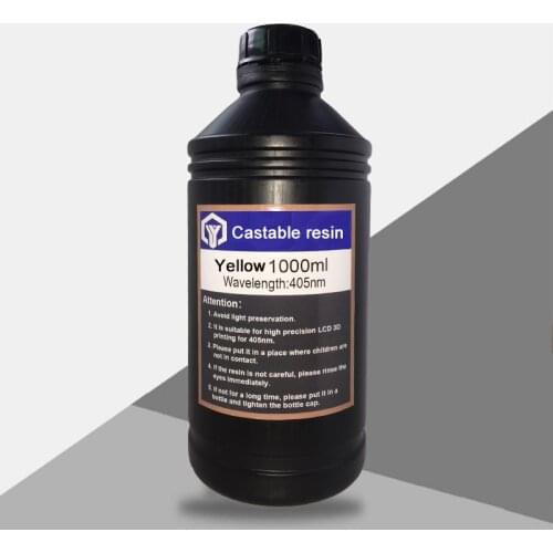 3D printer Castable resin Jewelry liquid Casting / Wax resin for LCD/DLP/SLA 3d printer 1000 ml