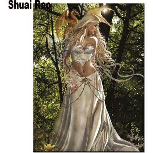 5D DIY square round Diamond Painting Beauty and Dragon Cross Stitch Diamond Embroidery Pattern Rhinestone Home Decor