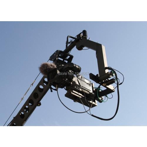6m 3 axis jimmy jib crane for with motorized dutch head loading 16kg 1 order