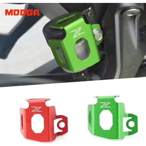 For Kawasaki Z250 Z300 Z650 Z400 Z900 ZX25R Z 400 650 900 ZX 25R Accessories Rear Brake Fluid Reservoir Guard Cover Protectio