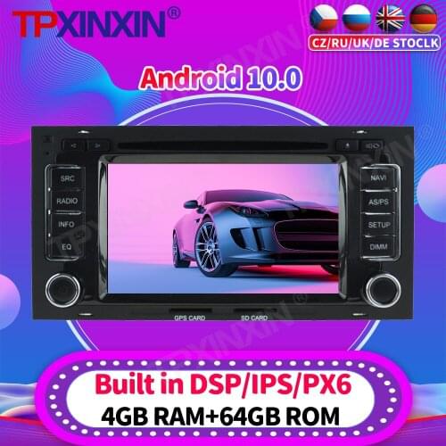 Android10 PX6 Car Radio For VW TOUAREG 8 2003 2004-2010 Multimedia Video Recoder Player Navigation GPS Accessories Auto 2din dvd