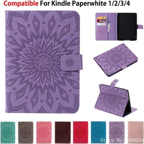 Case for Amazon Kindle Paperwhite 1 2 3 4 2015 2017 PU Leather Cover for funda kindle paperwhite 2018 Shell
