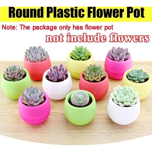 Color Mini Plant Small Flower Pot Succulent Plants Pot For Office Home Garden Decoration Plastic Plant Small Flower Pot