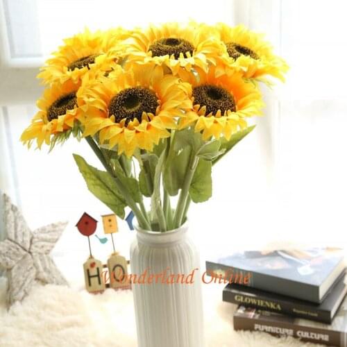 Decorative Artificial Silk Flowers Sunflower For Christmas Wedding Home Decoration Flower Floral