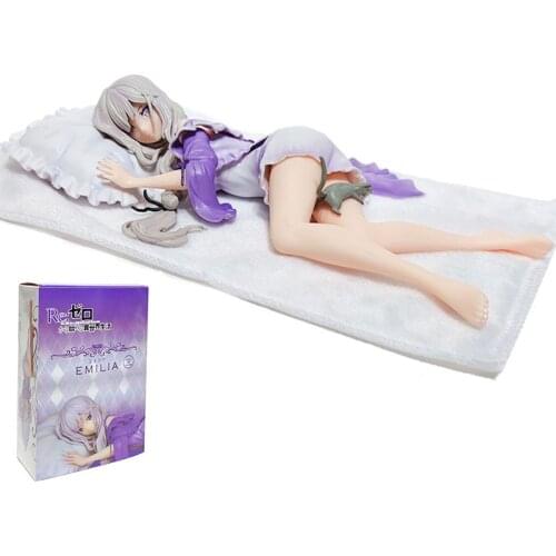 Re: Life a Different World from Zero Re0 Figure PULCHRA Emilia Anime PVC Model Action Figure Toy Collectible Model Doll Gift