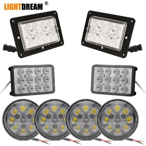 Led Work Light & Headlight Kit For Case IH 88 Series 3088, 3288, 3488, 3688, 5088, 5288, 5488 Tractors x8pcs/lots