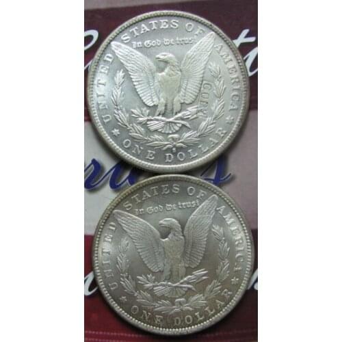 COPY REPLICA Morgan dollar back UNC Two Face Copy Coin