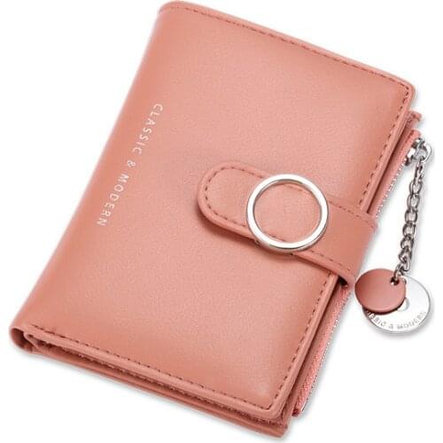 Coin Purse Womens Short Niche Designer Luxury Wallet Small and Easy to Hide Multiple Card Slots Bags Two-Fold Buckle Purse