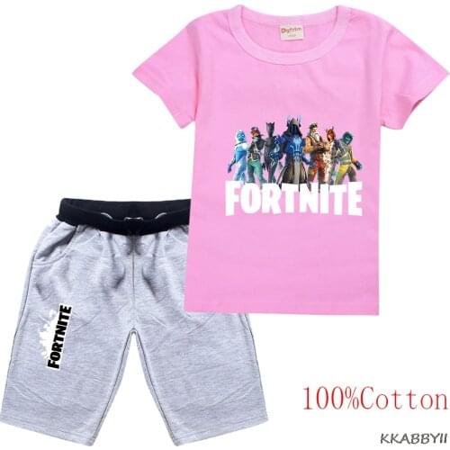 Boy Summer Clothes Fortnite Toys T Shirt Sets Shorts Boy and Girl Sets Sports Sets