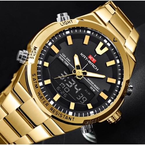 M.A.W Mens Gold Watch