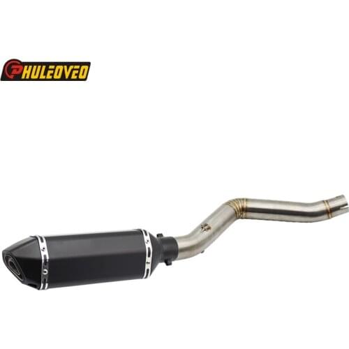 Motorcycle Muffler Exhaust System Connect Link Pipe for TRK502 TRK 502 All Year to 2017 Motorbike Exhaust Muffler Escape Leak
