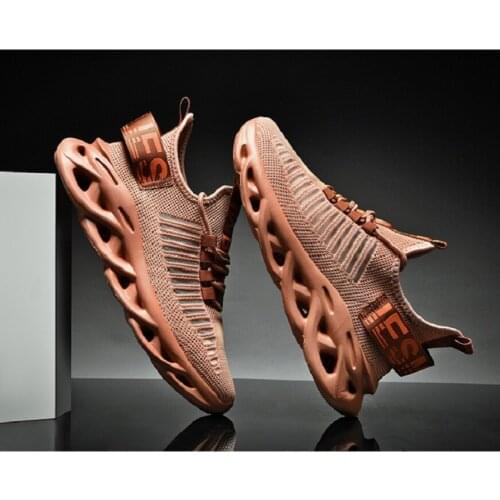 Mens Sneakers High quality design Autumn Platform Men Casual Shoes Lace-Up Breathable Light Man Running Big Size anti-sliding