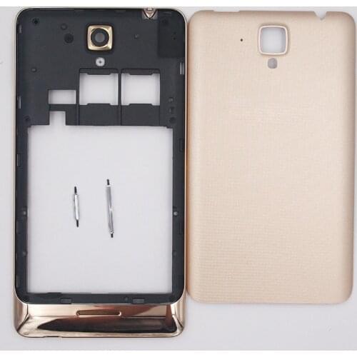 BaanSam New Middle Frame Battery Door Back Cover Housing Case For Lenovo S898 S8 With Camera Lens+Power Volume Button