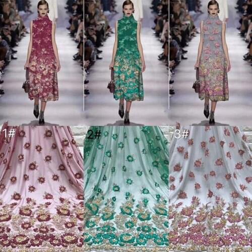 2019 Latest French Laces Fabrics High Quality Tulle African Laces Fabric For Wedding Nigerian Net Lace Material Free shipping