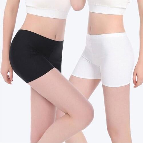 New Women Safety Shorts Pants Seamless Nylon Lace Panties Seamless Anti Emptied Boyshorts Pants Girls Slimming Underwear Shorts