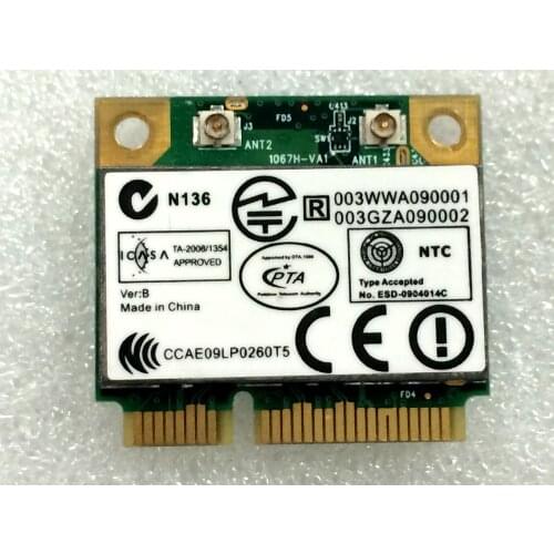Wholesale original for Atheros AR5B91 AR5009 AR9281 half Mini PCI-E Wireless Wifi Card tested well