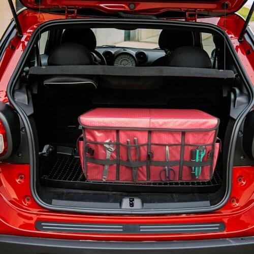 Car Trunk Organizer Large Capacity Folding Durable Collapsible Car Trunk Emergency Storage Box Auto Multiuse Tools Storage Bag