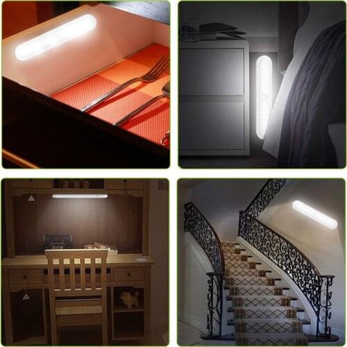 PIR Motion Sensor LED Under Cabinet Light 20 Leds Lighting Lamp For Kitchen Bedroom Closet Wardrobe Night Lights