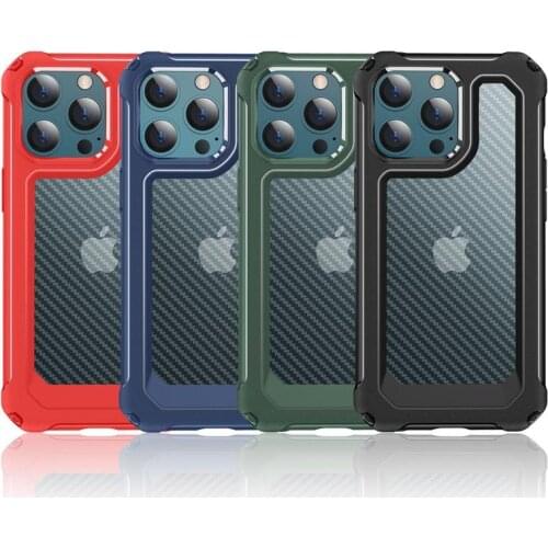 Shockproof Bumper Armor Phone Case For iPhone 11 12 SE 2020 11Pro Max XR XS Max X XS 7 8 Plus 12Pro Camera Protection Back Cover
