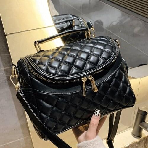 Luxury Brand Handbags Woman Designer Dianmond Lattice Shoulder Bag Ladies Black Leather Crossbody Bags Casual Tote Bag Female