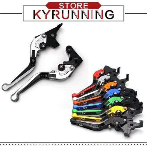 With logo"NINJA" Folding Extendable For KAWASAKI KLX250 125 250TR NINJA 300 250 Z300 Z250 PRO CNC Motorcycle Brake Clutch Levers