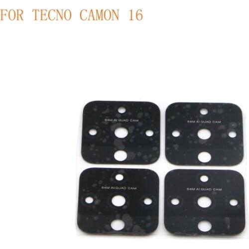 10PCS Back Rear Camera Glass Lens For Tecno Camon 15 Camon 16 Camon 16 Primer Camera Glass Lens + Sticker Replacement Repair