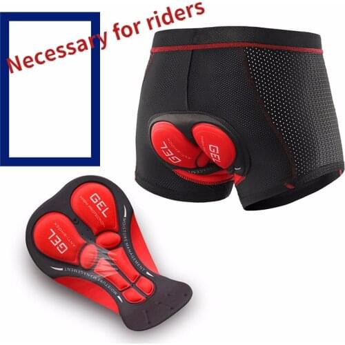 Cycling Shorts Cycling Underwear Breathable Quick Drying Thickened Silicone Cushion Bicycle Underpant Bike Underwear Man Shorts
