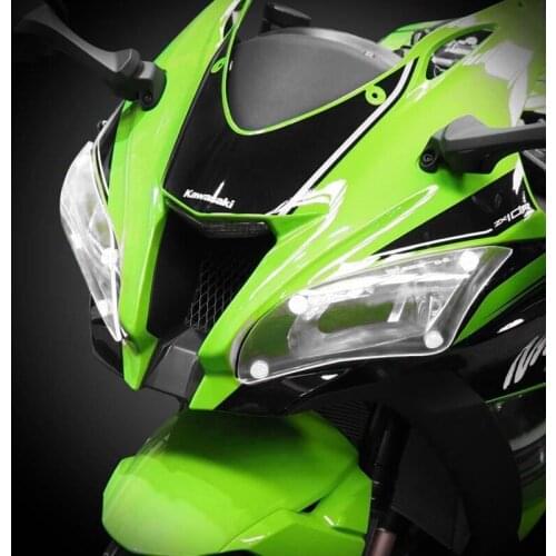 For Kawasaki ZX-10R zx 10r 2016-2017 Motorcycle Headlight Protector Cover Screen Lens
