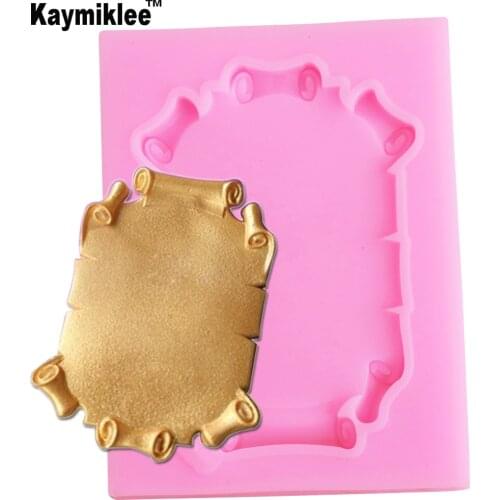 M2073 Mirror Frame Silicone Mold Fondant Wedding Cake Decorating Tools Cupcake Candy Cake Chocolate Molds