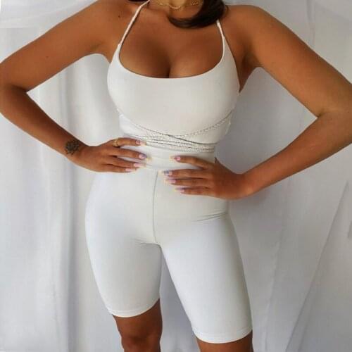 Womens Sports Yoga Jumpsuit Sleeveless Strapless Slim Solid Color Bodycon Playsuit Fashion Sexy Fitness Casual Romper