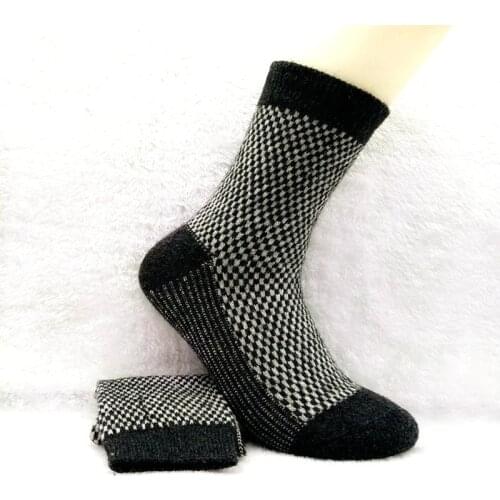 10 pieces = 5 pairs Men 's rabbit wool winter thick warm socks cotton casual socks, Classic Business men socks, hot wool socks