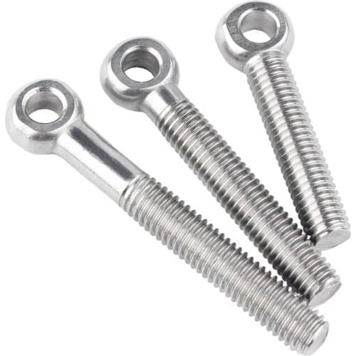 1 Piece 304 Stainless Steel M20 with Thread 80 90mm Eyelet bolts Eye Bolt Stud Articulated Anchor Bolt