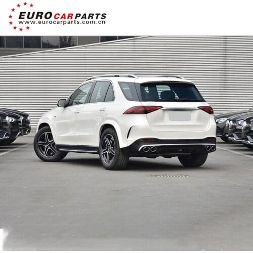 2021 w167 GLE53 SUV Rear Diffuser with Tips for w167 GLE53 SUV Black and Sliver Diffuser with Exhaust Tips
