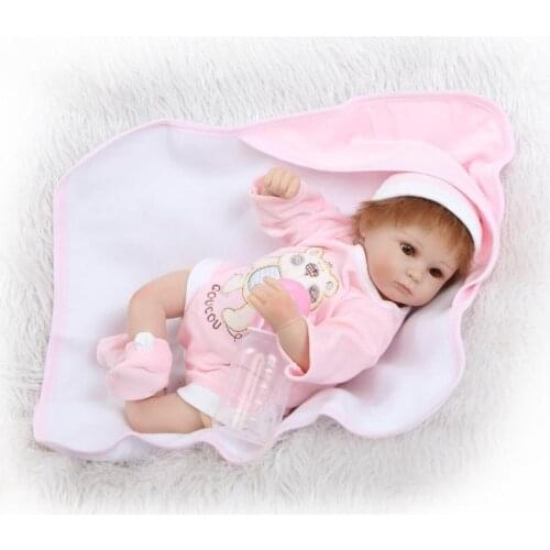 40cm Silicone Reborn Dolls Handmade Lifelike Newborn Baby Fashion Doll for Girl Gift Kids Toys Doll Reborn Kids Gifts