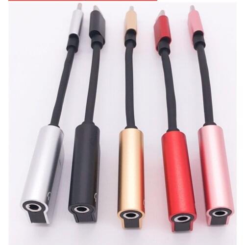 Audio Splitter Converter Adapter Cable USB Type-C To 3.5mm Jack Headphone Good Audio Splitter Converter Adapter 100pcs