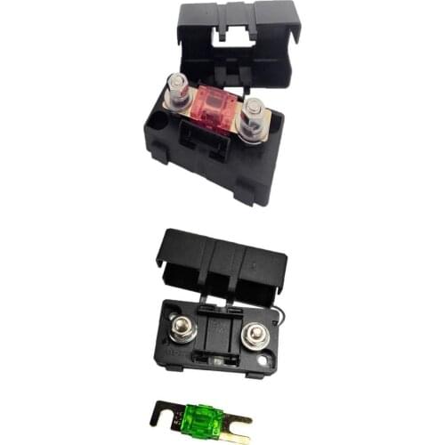 Automotive Car Mini ANS Fuse Holder Fusebox Block Dustproof Cover 30A+50A