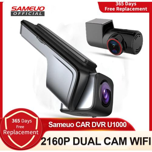 Sameuo U1000Pro car dvr dash cam 4k Video recorder front and rear Dashcam Hidden camera 2160P car recorders 24H Parking Monitor