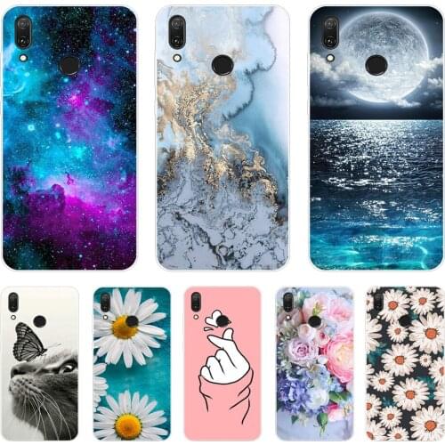 Huawei Y7 2019 Case Huawei y7 Prime 2019 Silicone TPU Cover Soft Phone Case For Huawei Y7 2019 Y 7 Y7Prime Y7 Prime 2019 Case