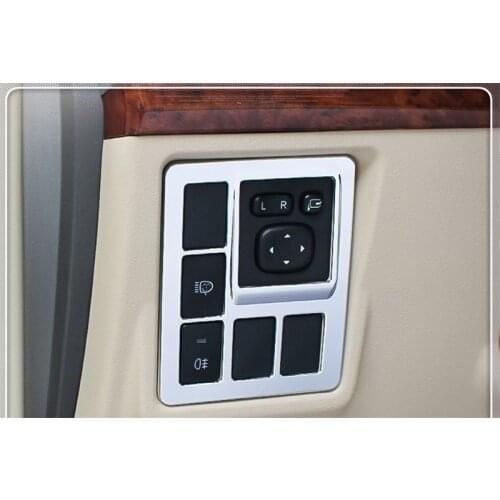 For Toyota Prado FJ150 2010 2011 2012 2013 2014 2015 2016 Stick Cover Front Head Fog Light Switch Trim Button Frame Lamp 1pcs