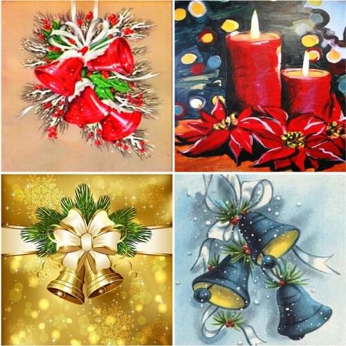 EverShine DIY Diamond Painting Christmas Picture Rhinestones Diamond Embroidery Bell Cross Stitch Childrens Room Decor