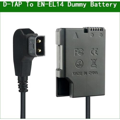 D-TAP To EN-EL14 EN-EL14a Dummy Battery EP-5A DC Coupler for Nikon Camera COOLPIX P7000 P7100 P7700 P7800