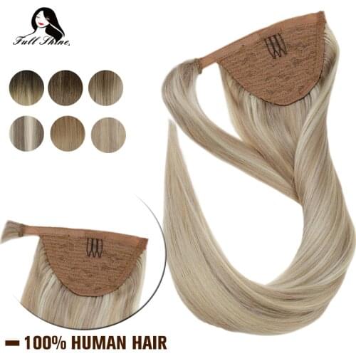 Full Shine Human Hair False Tails