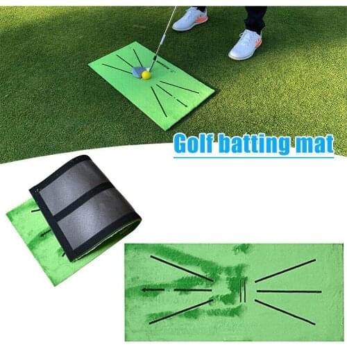 Outdoor Golf Training Swing Detection Mat Batting Golfer Garden Grassland Practice Training Equipment Mesh Aid Cushion Golf Tool