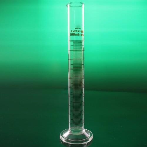 High quality Laboratory 100ml Measuring cylinder with Scale High borosilicate 3.3 Glass Measuring Cup Lab Supplies